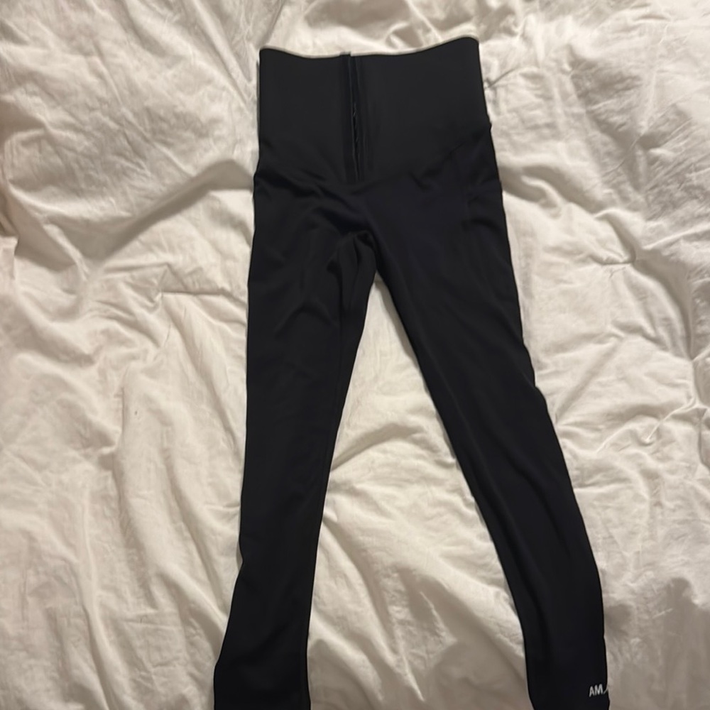 Black Women’s  Leggings with built in compression waist